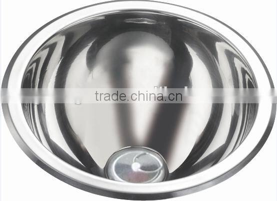 Yacht,Boat,Train and Public Mobile Toilet Used Stainless Steel Round Hand Wash Basin Kitchen Sink GR-Y532A