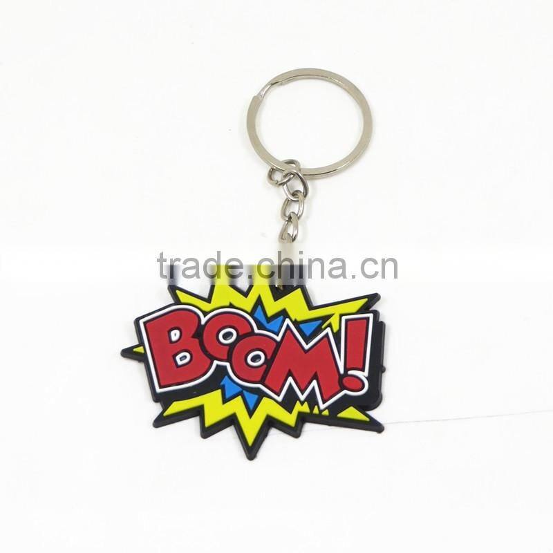 Yiwu Manre pvc keychain manufacturer custom 2d keychain silicone/ rubber key ring