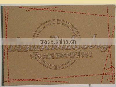 2012 fashion leather label for garment