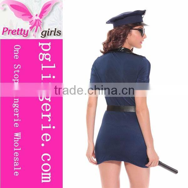 Hot Sales Black Sexy Women Costume Sexy Police Woman Costumes for Girls