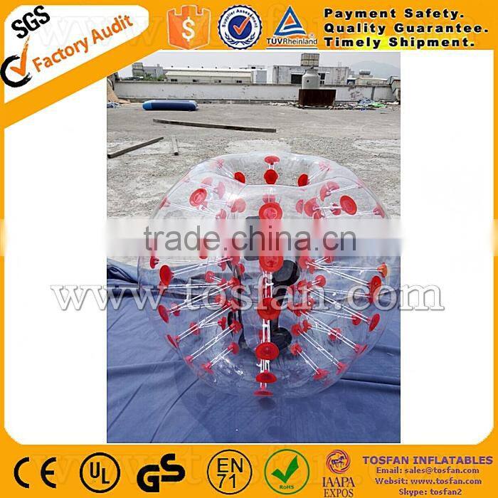 Latest funny body bumper ball bubble football TB202