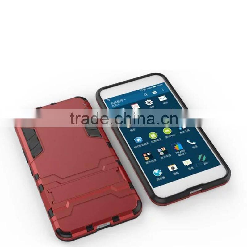New Arrival phone cases TPU +PC 2-in-1 Hybrid Kickstand case for HTC X9