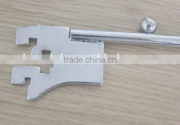 Chrome plating wire waterfall hook for slotted upright