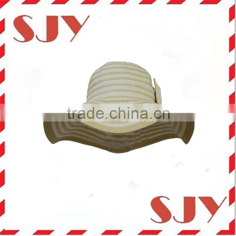 Promotional cheap polyester wide brim floppy summer hat