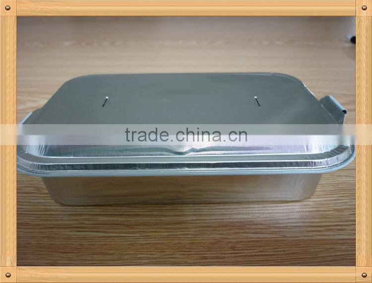 high quality coated smooth airline wall aluminum foil container carboard lid