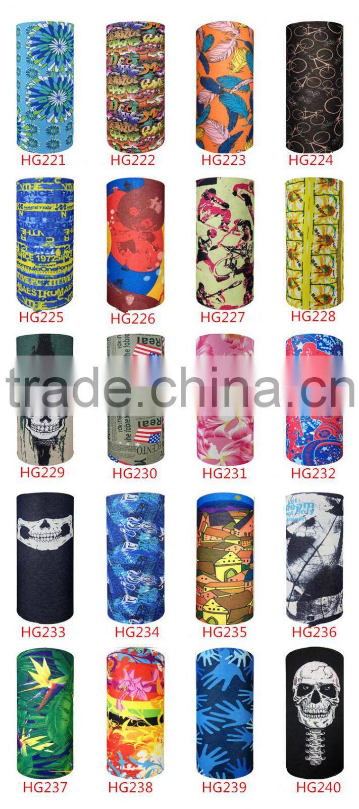 multifunctional seamless tube bandana stretchy headbands