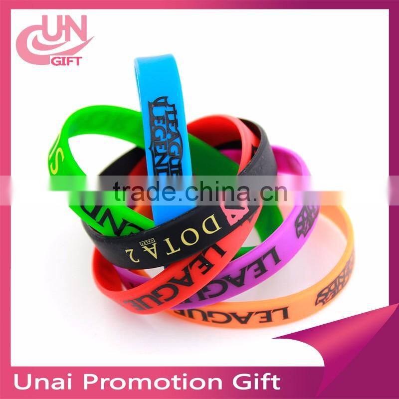 Wholesale silicone bracelet print logo manufacturer #F-874