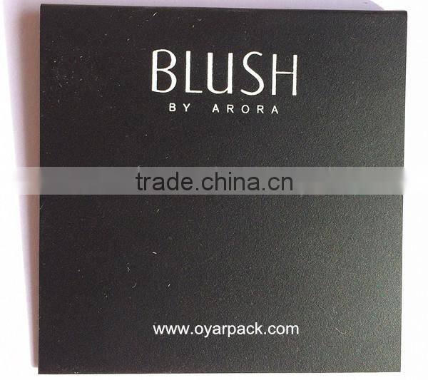 punch 2 holes silver earring card with gold logo custom