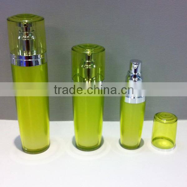 round shape whole set cosmetic packaging acrylic cosmetic bottle and jar