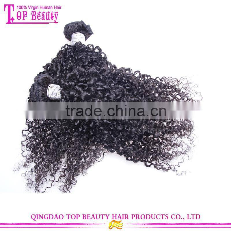 Alibaba manufacturers raw unprocessed virgin human mongolian kinky curly hair