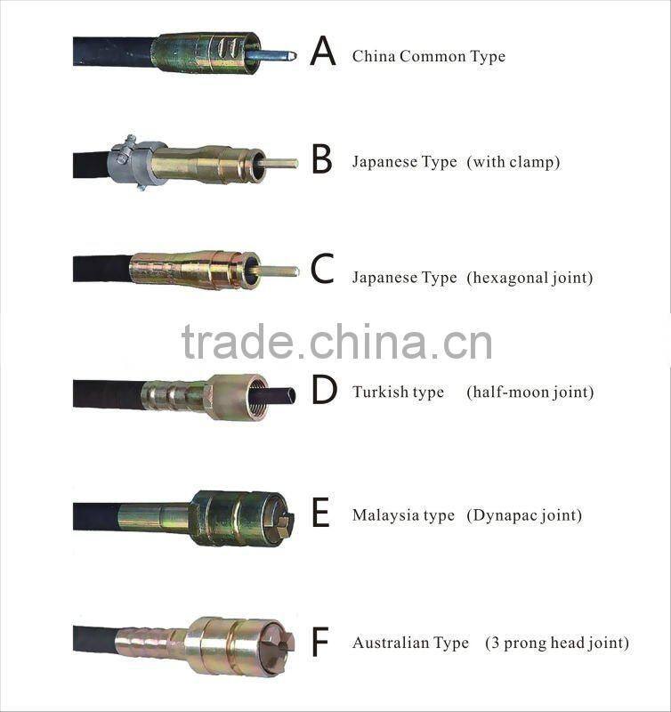 Australian type 38mm,6mtrs Concrete Vibrator Shaft (3 prong head joint)