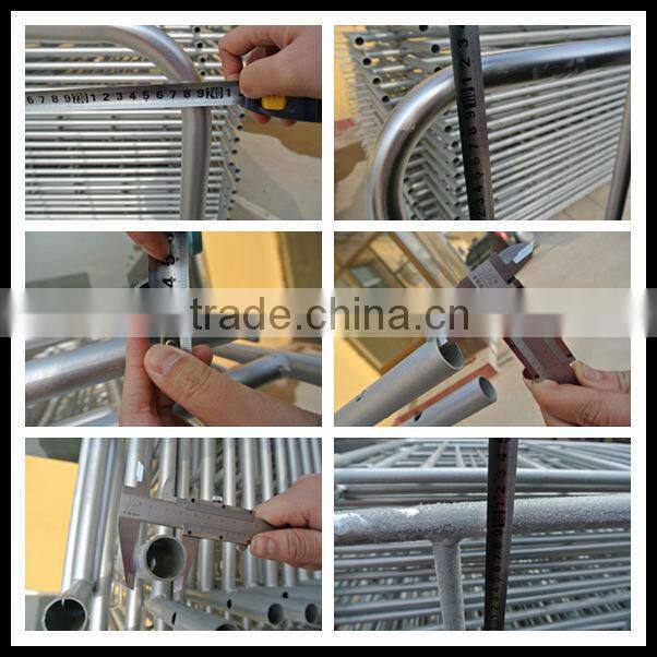 1.4m height pvc coated temporary fencing barrier for events and gatherings