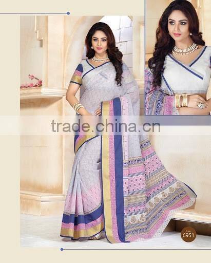 Rust Cotton Silk Saree