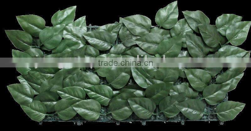China wholesale artificial green leaf fence