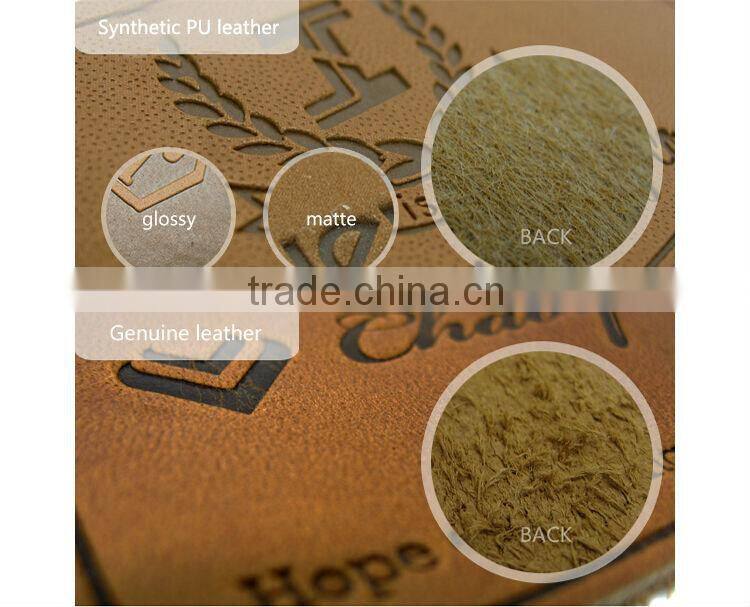 Custom clothing leather label jeans leather patch label