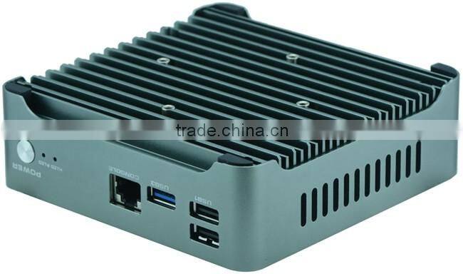 mini 1U server Barebone J1900 4 ehternet firewall Fanless small case