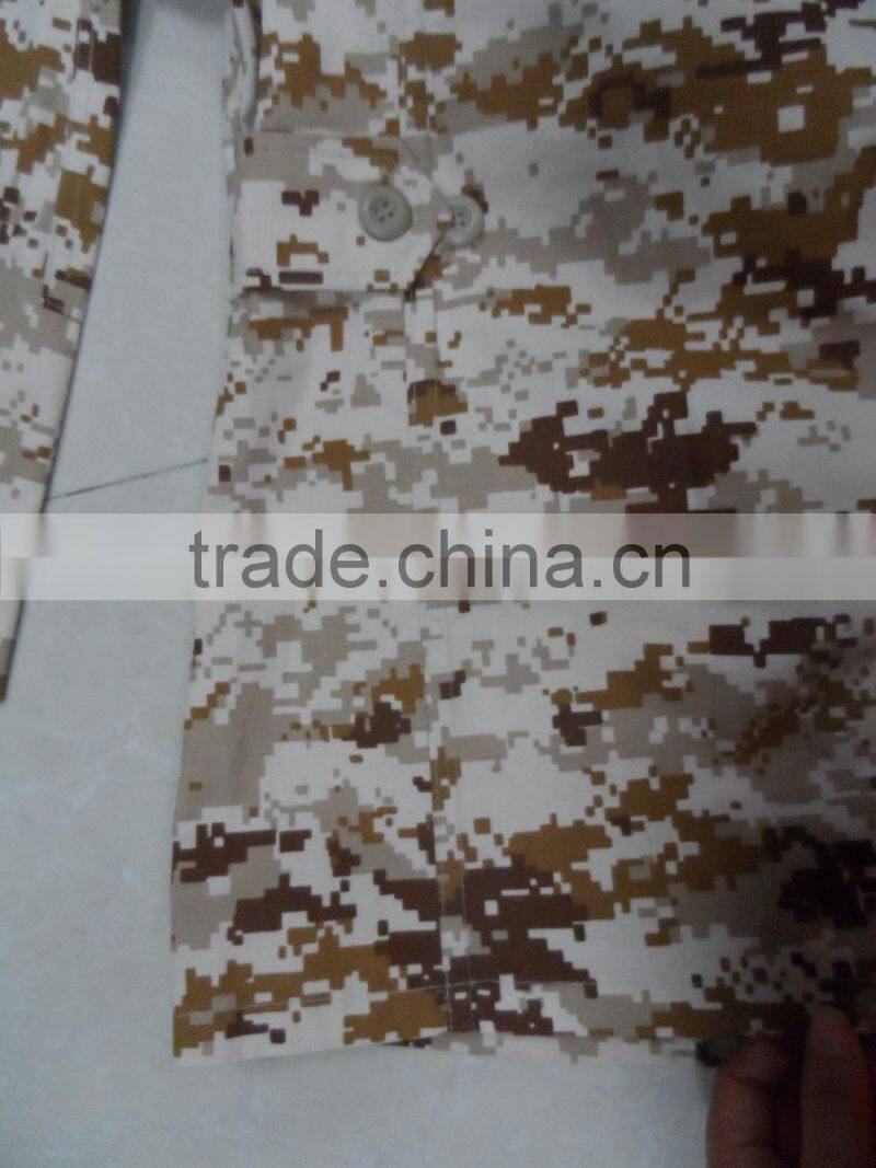Sale 85% polyester 15% cotton ripstop desert digital camouflage stock russian military uniform