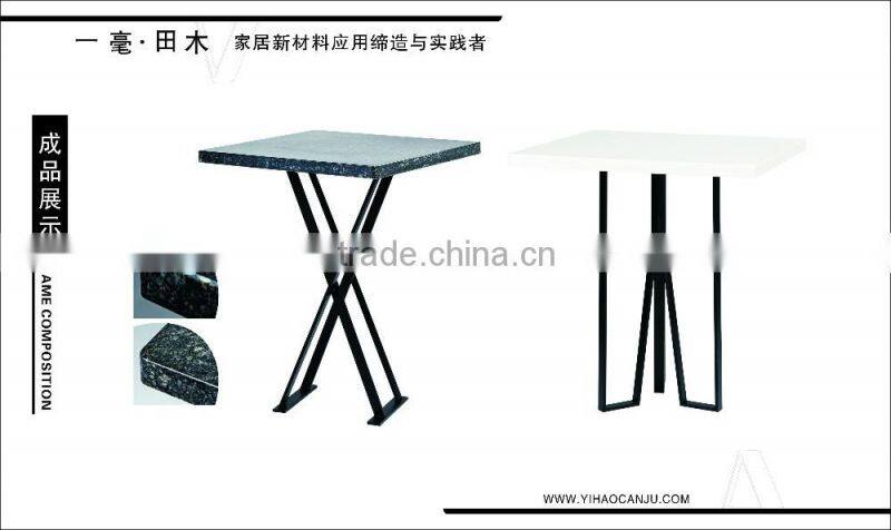 2016 new product first facotry design anti high &low temperature compound melamine table with UV test for catering resturant
