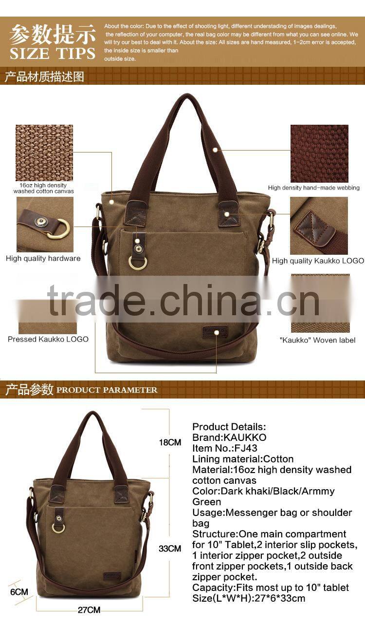 Concise Tablet Messenger Bag For Men Vertical Messenger Bags For Men Crossbody Bag White Cotton Canvas Messenger Bag