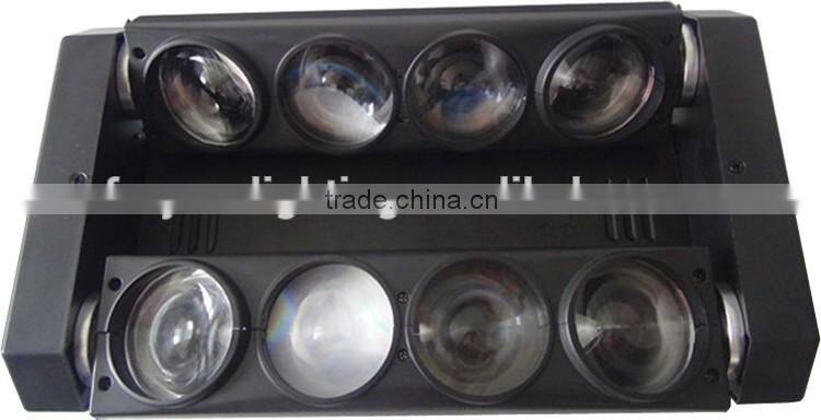 100% Factory Direct Sale White 8x10w or 4in1 RGBW 8pcs 12w Spider Surge 8 Sweeping LED Beam Effect