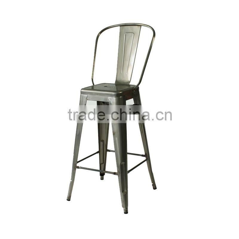 2016 cheap High quality marais vintage metal bar stool high chair