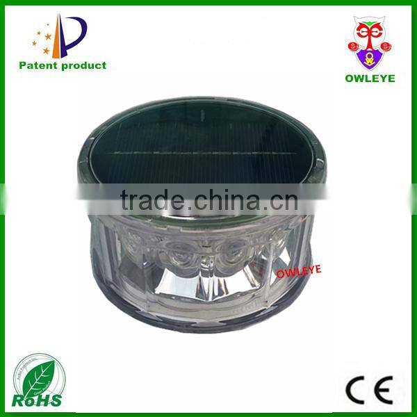 solar energy-saving red led magnetic emergency strobe light for car