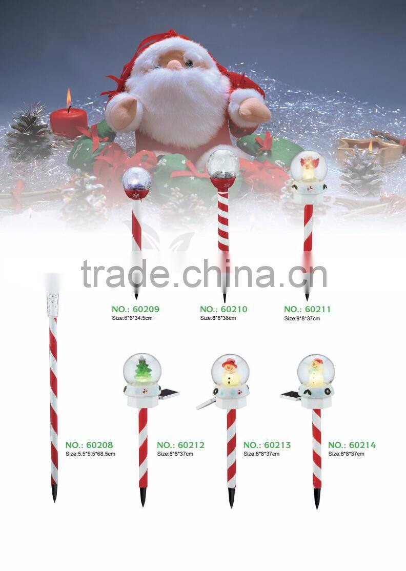 christmas led light polyresin material, cute santa claus shape decorative lamp, unique decorative led lamp light