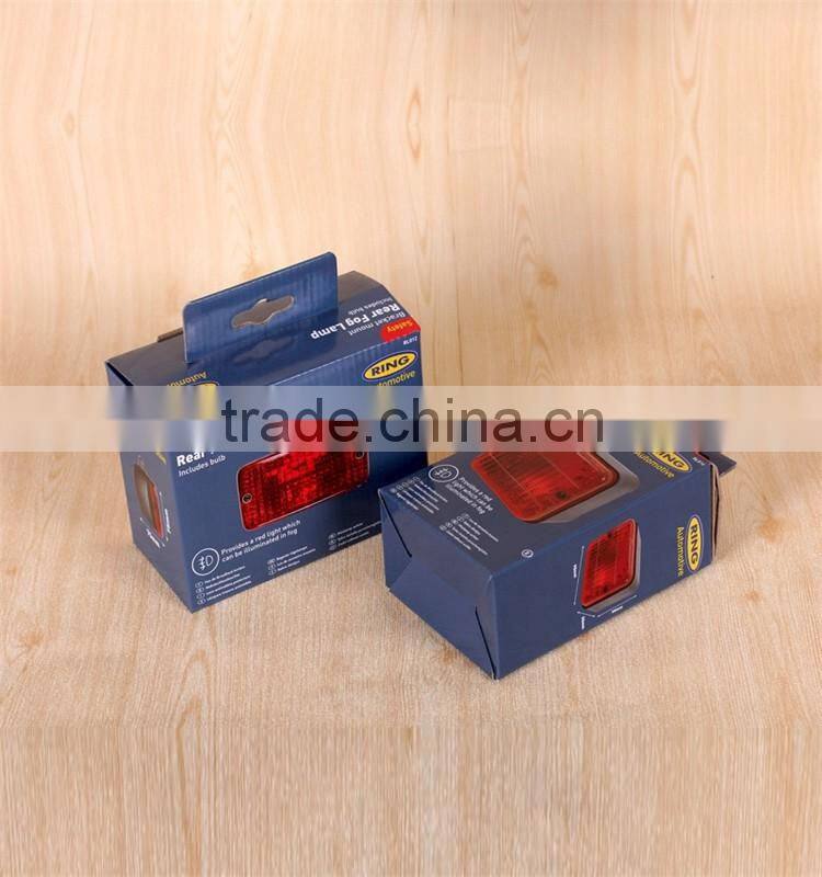 Corrugated packaging box for car light LED light cardboard packaging
