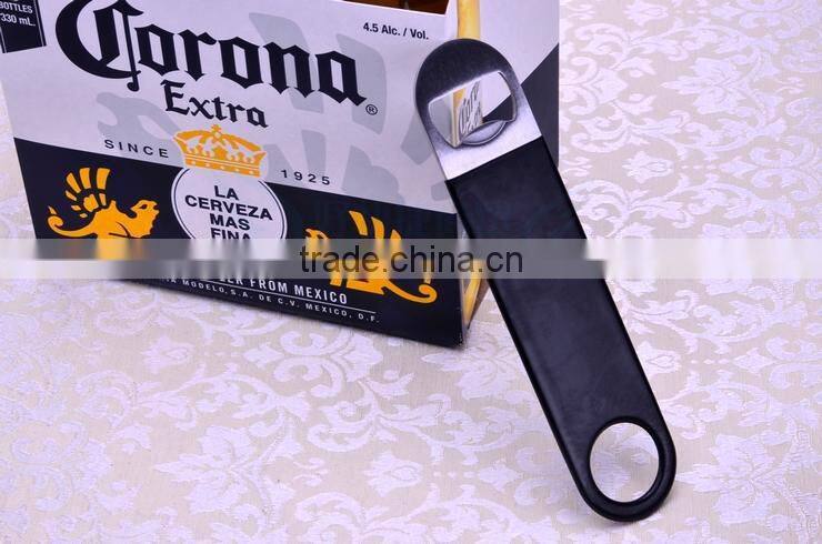 Stainless steel Bottle Opener with PVC coated/Bottle Opener with customized logo/ bottle opener