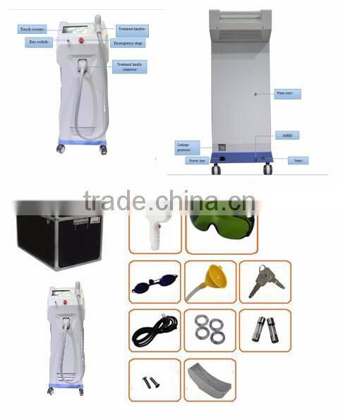 Salon equipment painless 808 diode laser watt laser hair removal