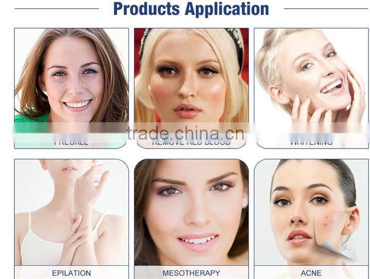 E-light ipl rf nd yag laser multifunction machine , skin rejuvenation and hair removal