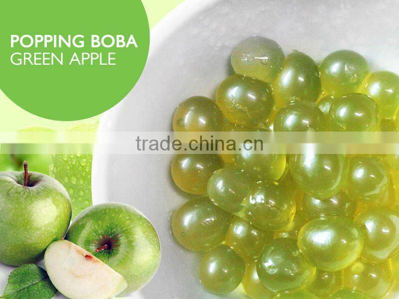 green apple popping boba