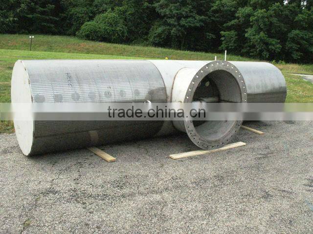 Water cleaning system vee wire screen surface water intake screen