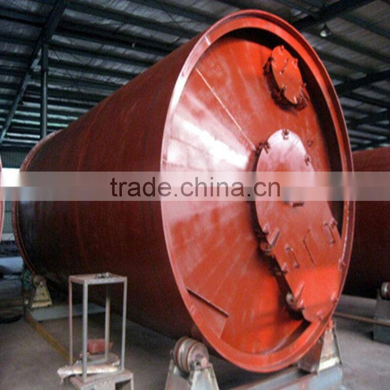 Waste tire pyrolysis recycling plant (from waste tire to crude fuel oil or diesel)