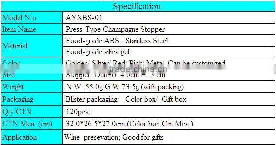 Champagne Wine Sealer for Gift