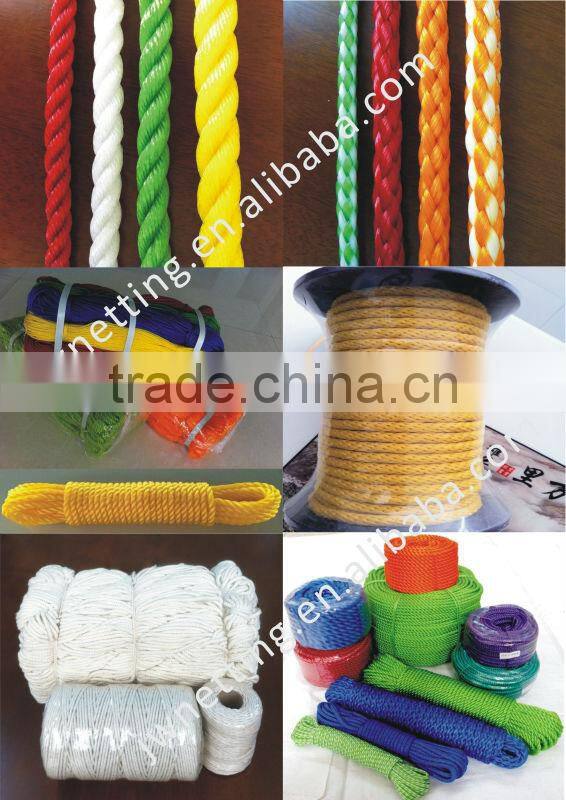 Superior Strong Various Colored Twisted PP Rope