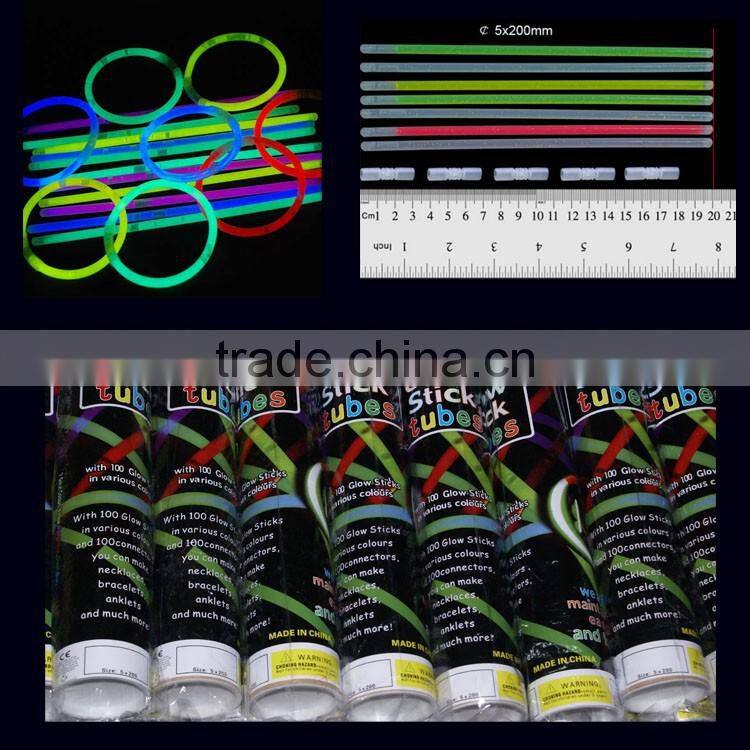 5x200mm DIY Multifunctional Glow Stick Toys(CE, EN71, ASTM F963, BV)
