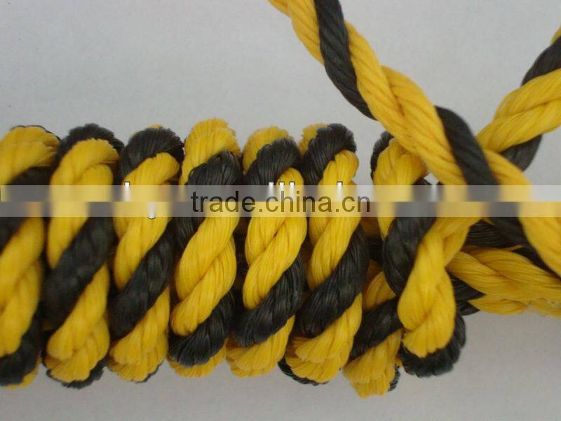 high strength 14mm tiger rope twisted cord (polyethylene) pe rope sisal rope