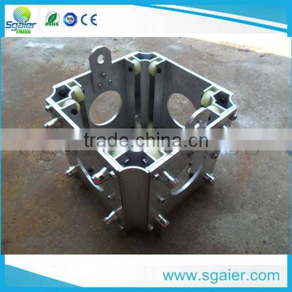 Sleeve block for lifting truss tower lighting elevator tower