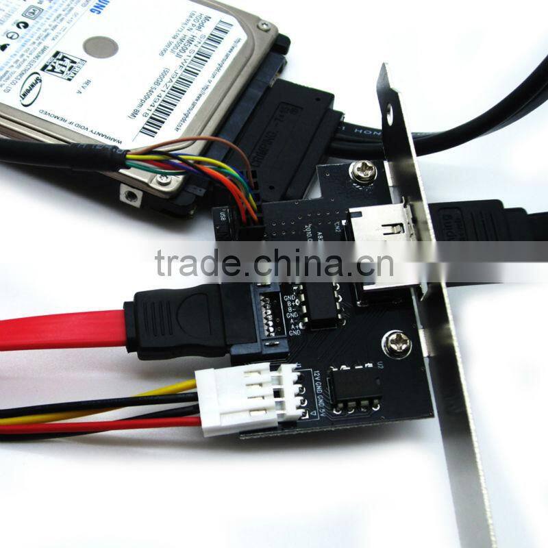 PCI eSATA Card I-type connector PCI Slot Bracket PCI ESATA SATA USB TO SATA cable