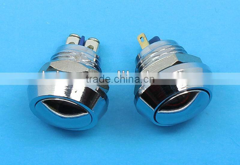 12mm momentary screw terminals metal push button switch