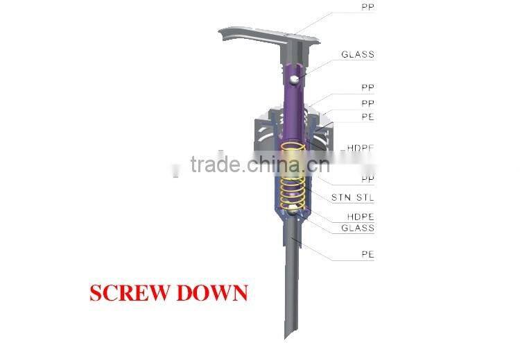 plastic dispenser bottles with pump for hair care products