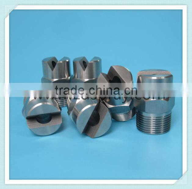 Big flow rate stainless steel U flat fan water jeting nozzle