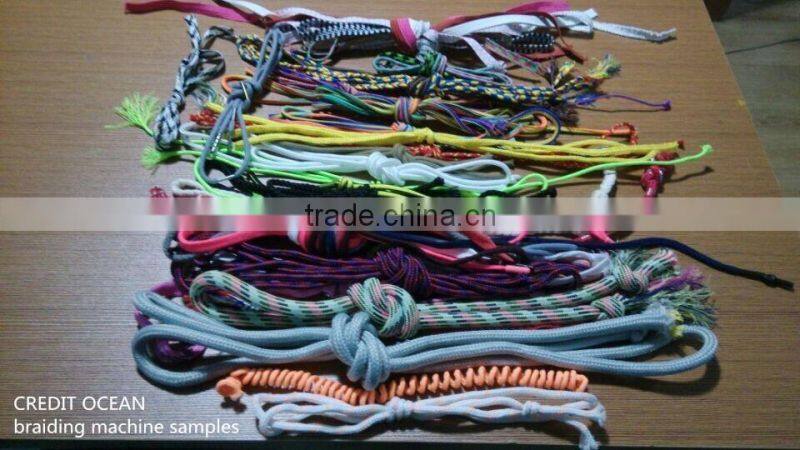 High speed shoelace braiding machine