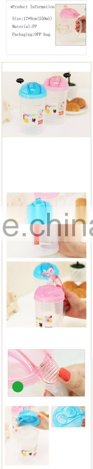 550ml Kitchen plastic portable Leakproof Oil Drop Pot Sauce Vinegar Bottle