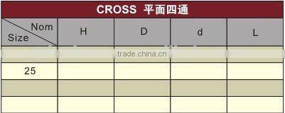 PPR cross For Water Feeding /PPR reducing cross /plastic cross