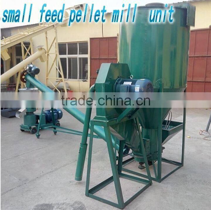Drum poultry vertical chicken feed mixing machine