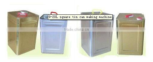 10-20L food oil chemical square tin can production line