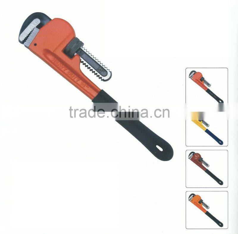 12" America type PVC dipped handle pipe wrench