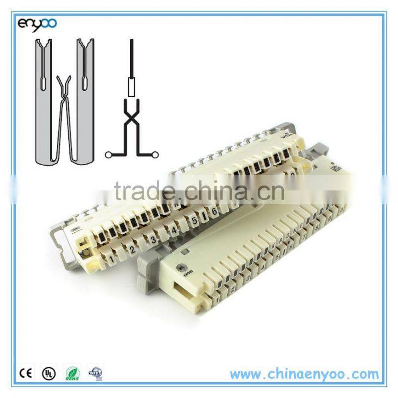 10 pair LSA back mount copper Wire disconnection krone module,disconnecting strip